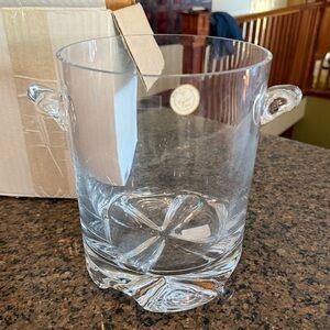 NEW  in box - Krosno “Crystal Clear” (From Poland heavy)  ice bucket; reg $140
